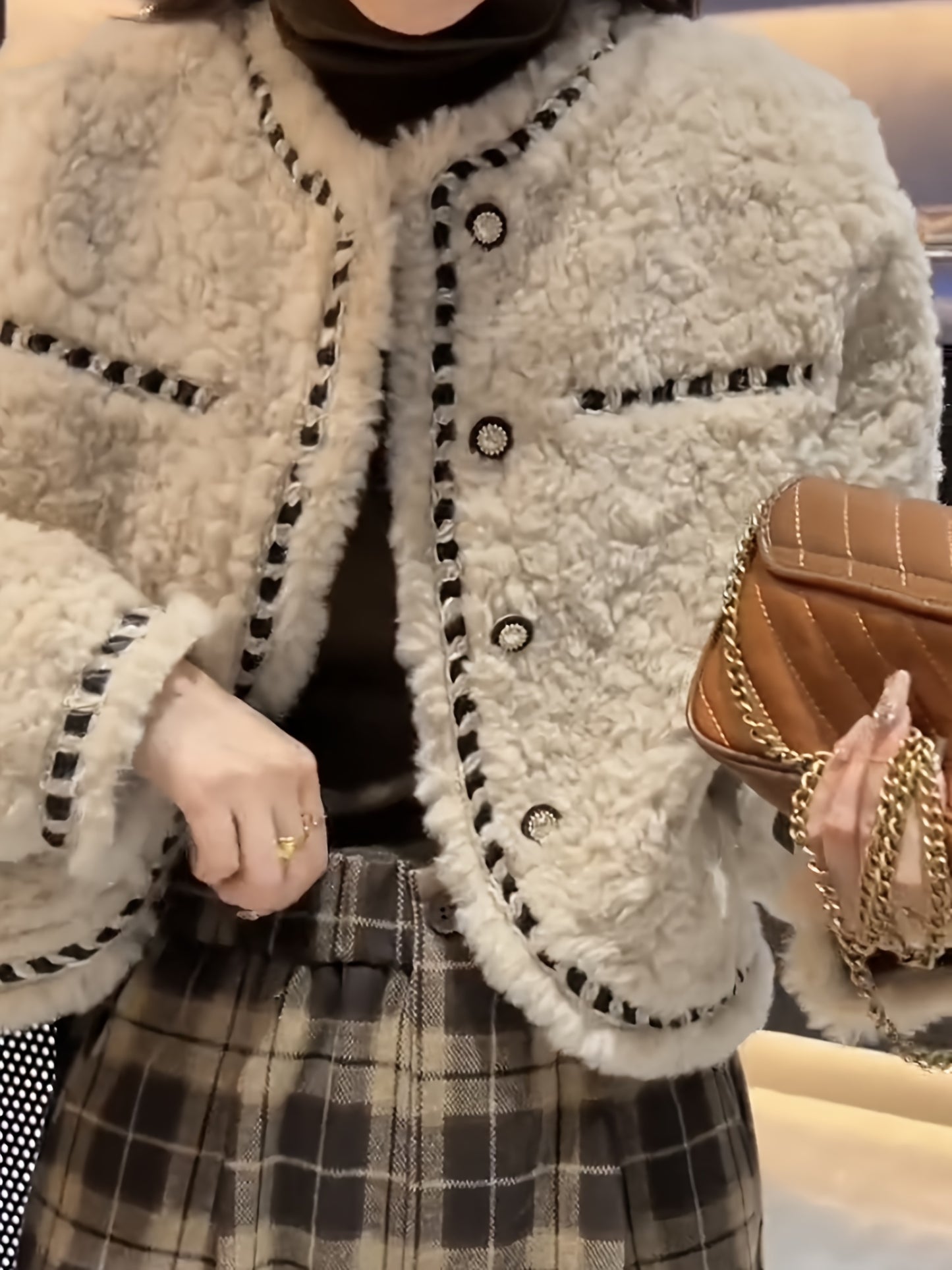 Short Lamb Coat