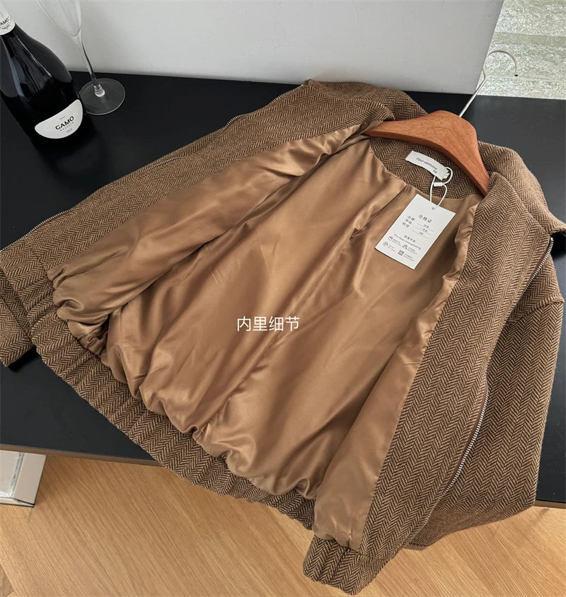 Two Piece Brown Suit