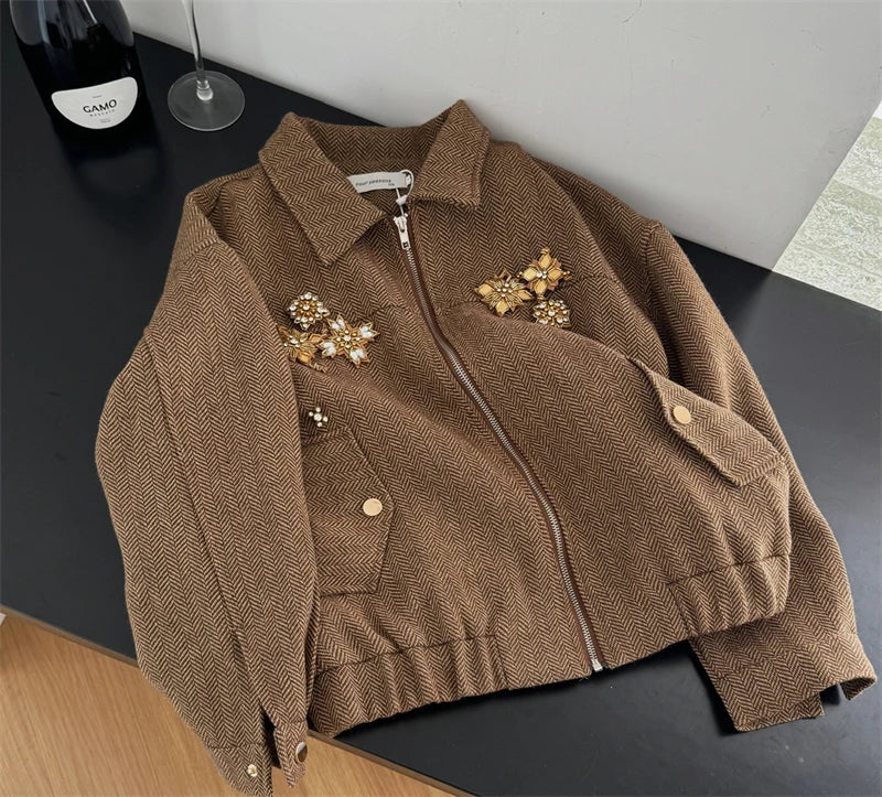 Two Piece Brown Suit